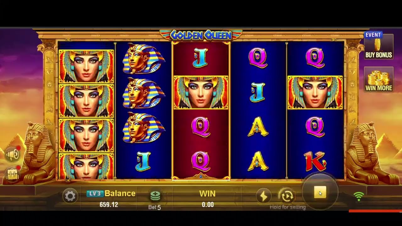 Ang Golden Queen ay isang video slot machine na may 5 reels, 4 row at 40 paylines.