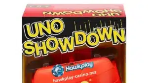 Ang UNO Showdown ay isang bagong paraan upang maglaro ng mga klasikong laro sa Hawkplay. Sa bawat round, sinusubukan ng mga manlalaro na alisin ang lahat ng card sa kanilang mga kamay. Maaari silang maglaro ng mga card na tumutugma ayon sa kulay, numero, o aksyon sa discard pile. Ang unang manlalaro na maalis ang lahat ng card sa kanilang kamay ay mananalo sa round at makakakuha ng mga puntos batay sa mga natitirang card sa kamay ng kanilang kalaban. Ang unang manlalaro na nakapuntos ng 500 puntos ang mananalo sa laro.